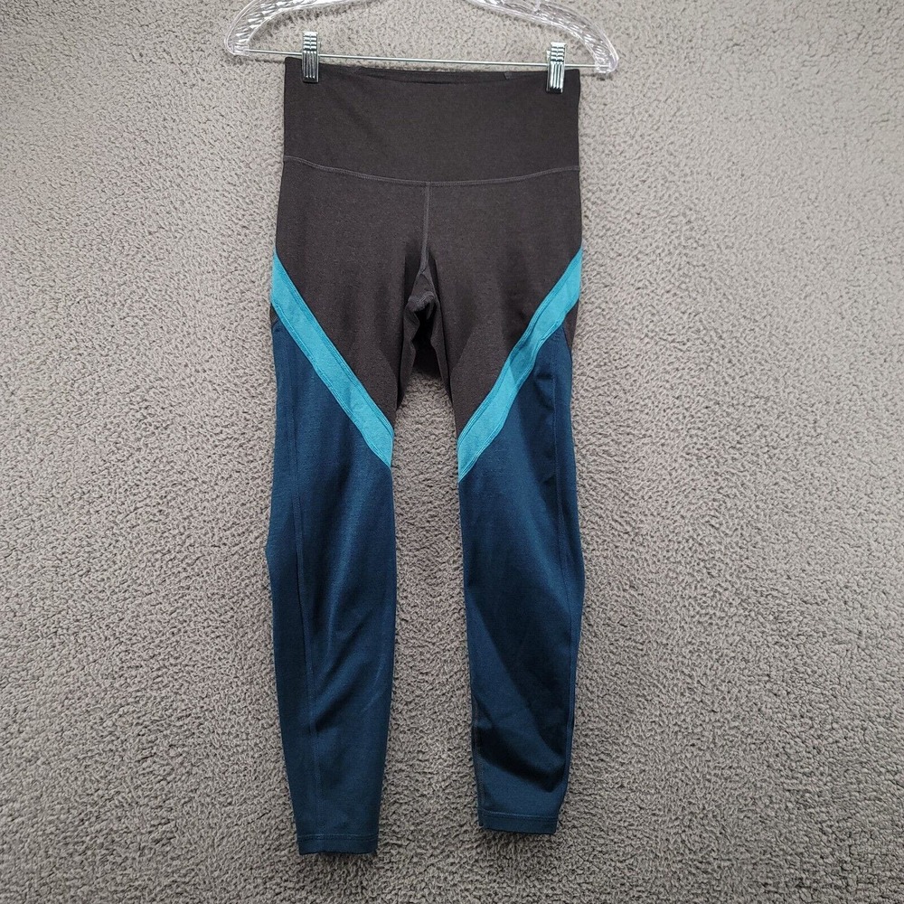Old Navy Active pants womens small blue gray yoga workout stretch multicolor